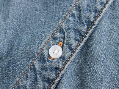 Camisa Denim Asimétrica Casual para Mujer - Image 11