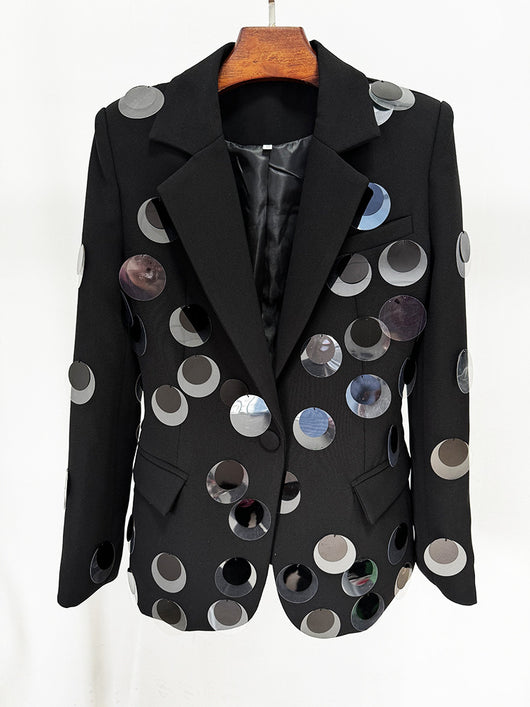 Blazer de Botones con Detalles de Lentejuelas - Image 10
