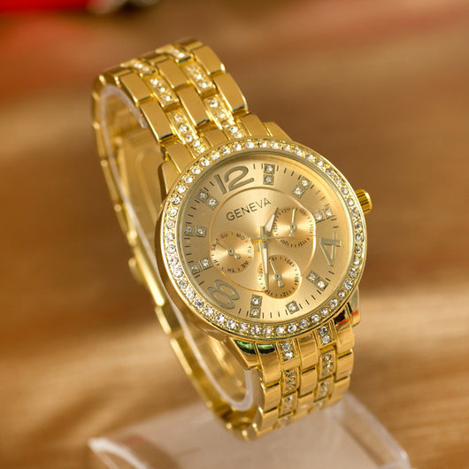 Reloj de Moda Geneva con Diamantes en Aleación - Image 9