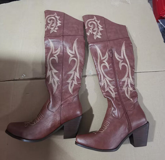 Botas Moteras para Mujer con Tacón Grueso y Caña Alta - Image 6