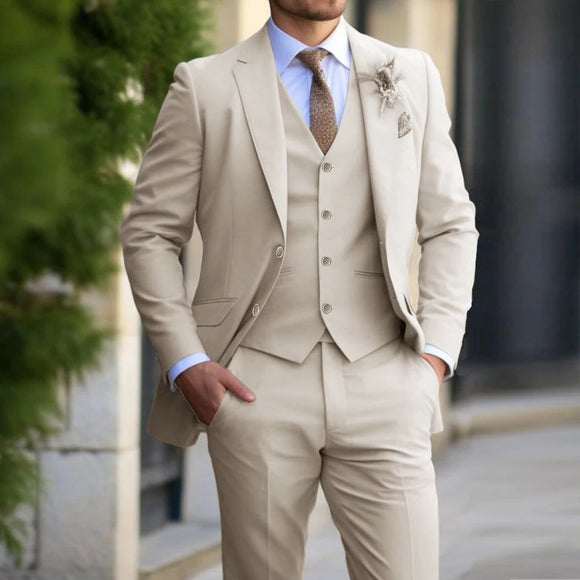 Traje Clásico para Hombre 3 Piezas Corte Slim Fit Premium