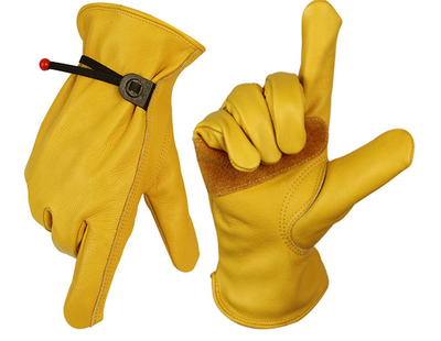Guantes de Cuero Flor de Vaca para Soldadura y Jardinería - Protección Térmica Profesional - Image 7