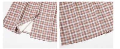 Falda A-línea Cintura Alta Midi Estilo Mori para Mujer - Image 8