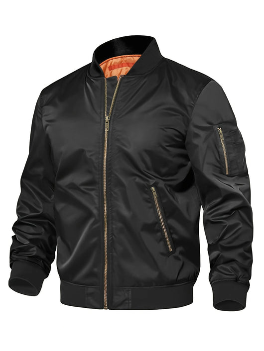 Chaqueta Piloto Deportiva para Hombre - Estilo Baseball con Cierre - Image 7