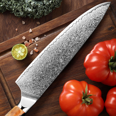 Cuchillo de Chef Damasco Profesional - Acero de Damasco Premium - Image 3