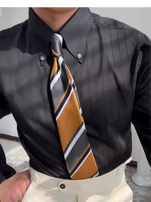Camisa Elástica de Rayas Multiestación para Hombre - Image 6