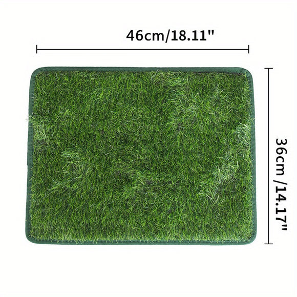 Tapete Sanitario de Pasto Artificial para Perros y Gatos - Entrenamiento Lavable y Reutilizable