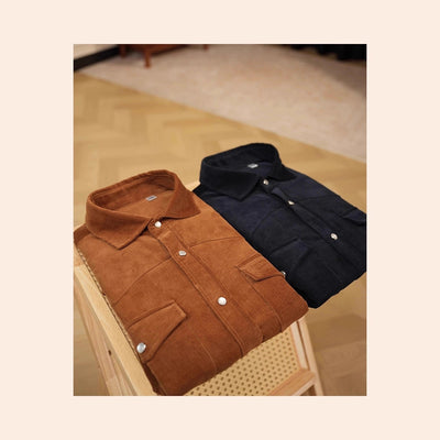 Camisa Casual de Negocios para Hombre en Algodón Puro con Tejido Texturizado - Image 3