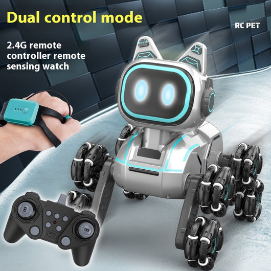 Perro Robótico Musical Recargable con Control Remoto - Juguete Educativo