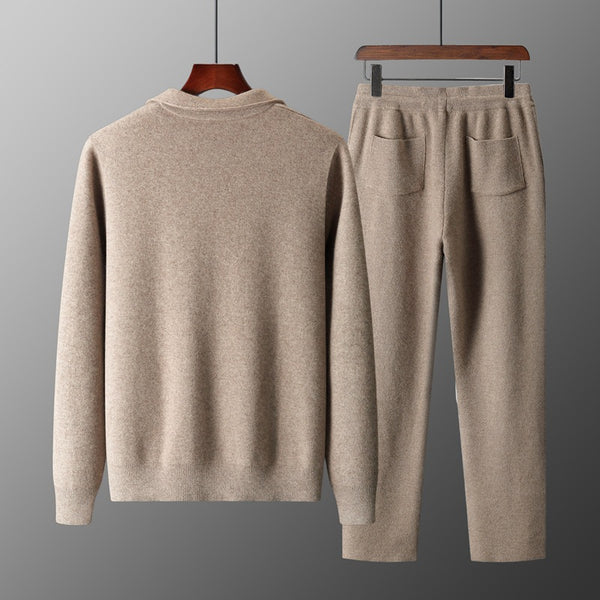 Cardigan Saco Tejido Oversize con Solapas Gruesas para Hombre