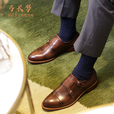 Zapatos Monk de Cuero Genuino Artesanales para Hombre - Calzado Formal Ejecutivo - Image 10