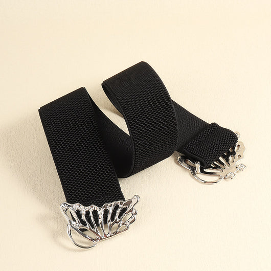 Cinturón Elástico para Mujer con Hebilla Mariposa - Accesorio Decorativo Versátil - Image 11