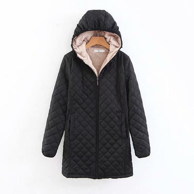 Chaqueta Puffer Acolchada Talla Grande con Forro Polar y Lana de Cordero - Image 5