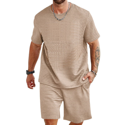 Conjunto Deportivo Casual: Playera y Shorts de Color Liso - Image 4