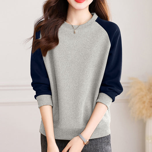 Sudadera Cuello Redondo con Mangas Raglán para Mujer - Image 3