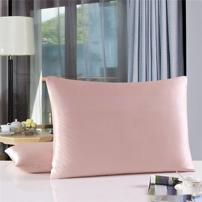 Funda de Almohada Doble Cara de Seda Pura 19 M Color Sólido - Image 7