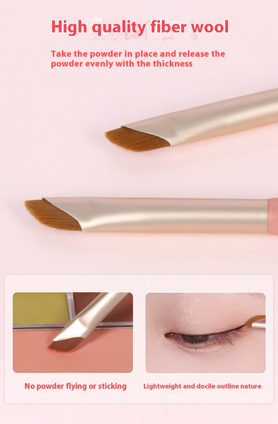 Pincel Delineador Curvado con Cerdas Suaves - Maquillaje de Ojos y Rubor - Image 10
