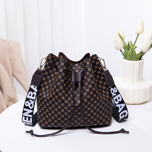 Bolso Bucket de Cuero PU Multicapa para Mujer - Bolso Crossbody Elegante y Versátil - Image 7