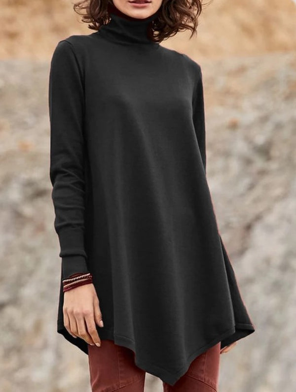 Ropa Plus Size para Mujer con Dobladillo Asimétrico Moderno