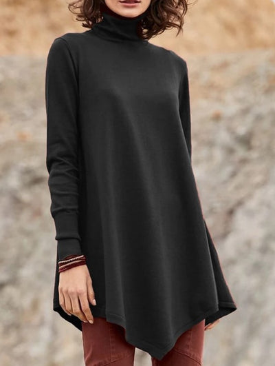 Ropa Plus Size para Mujer con Dobladillo Asimétrico Moderno