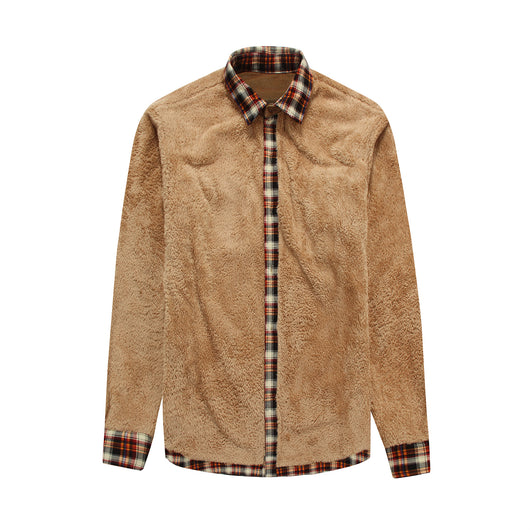 Camisa de Cuadros Gruesa y Cálida - Manga Larga Suelta y Cómoda - Image 4
