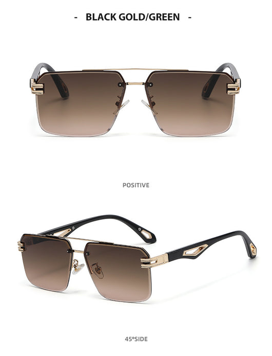 Gafas de Sol sin Marco con Puente Doble - Image 20