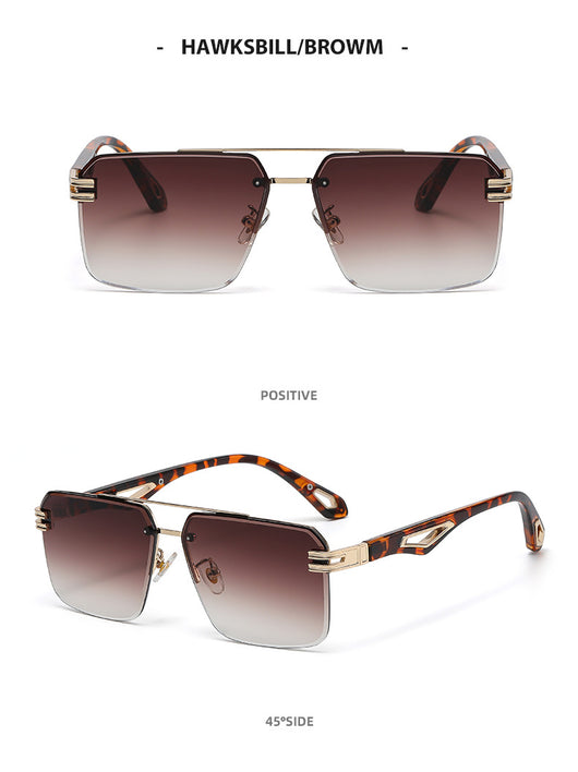 Gafas de Sol sin Marco con Puente Doble - Image 17