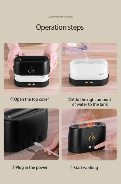 Difusor de Aroma con Efecto Llama - Humidificador Silencioso para el Hogar - Image 24