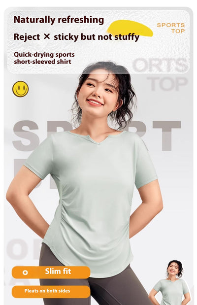 Playera Deportiva Ajustada de Secado Rápido con Control Abdominal - Image 14