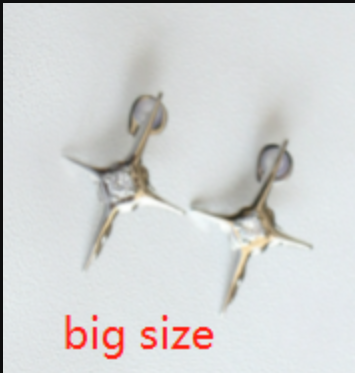 Pendientes de Cruz con Brillantes, Diseño Sencillo y Elegante - Image 8