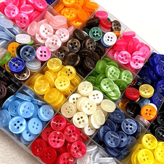 Botón de Resina Perlado Cóncavo de Cuatro Agujeros para Camisas Infantiles - Image 13