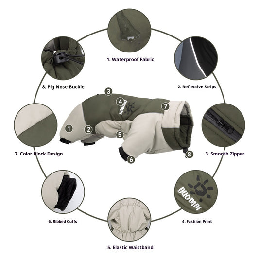 Abrigo Reflectante para Perros - Algodón Grueso con Visibilidad Alta - Image 2
