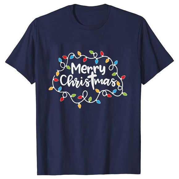 Playera Navideña para Hombre con Diseño de Luces LED