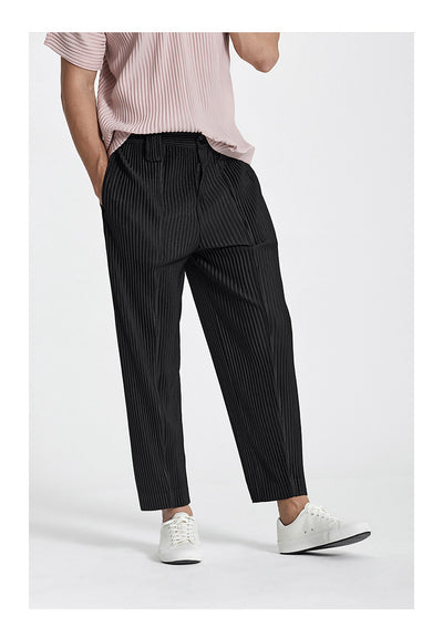 Pantalones Casuales para Hombre con Pretina Plisada y Puño Ajustable - Image 13