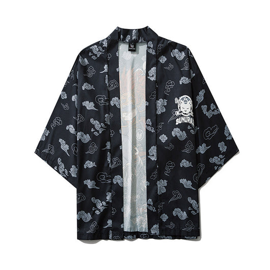 Bata Taoísta Japonesa Suelta sin Botones - Capa Kimono Elegante - Image 8