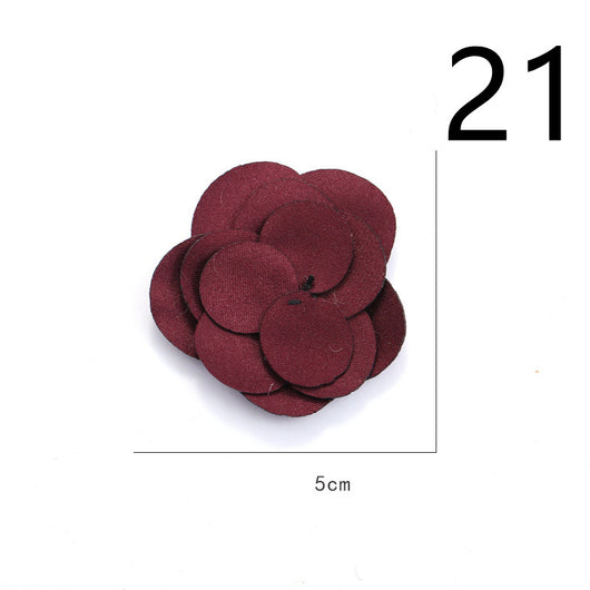 Diadema de Flores de Tela con Base Adhesiva para Hacer a Mano - Image 45