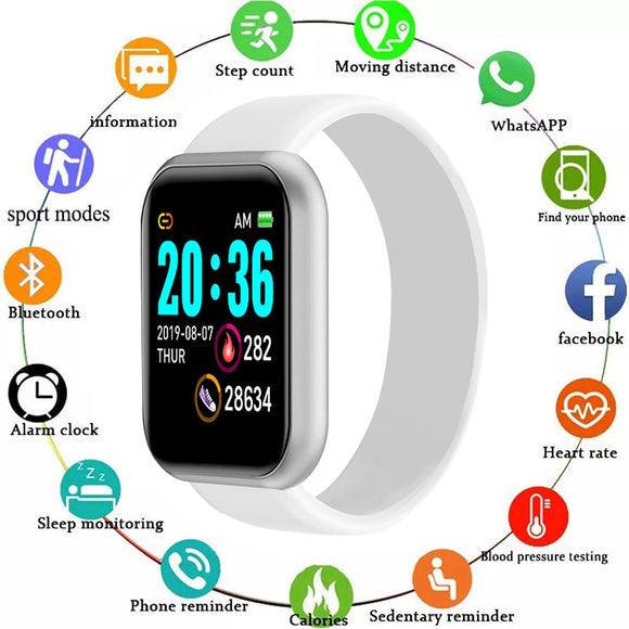 Pulsera Inteligente Y68 Deportiva Bluetooth para Estudiantes
