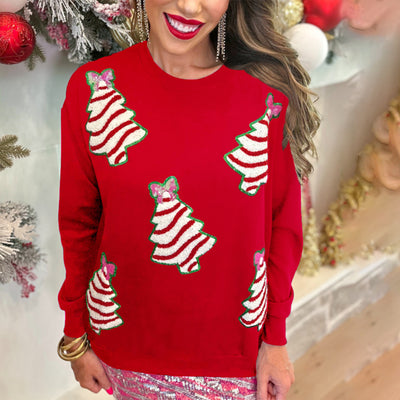 Suéter Navideño para Mujer con Árbol y Lentejuelas Brillantes - Image 3