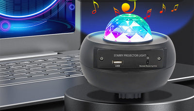 Lámpara LED Proyector Oceánico con Control por Voz y Luz Estrellada - Image 2