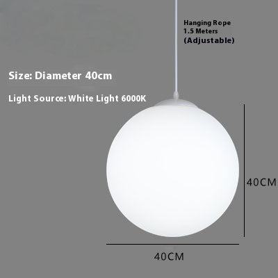 Lámpara de Techo Minimalista con Esfera Simple para Sala - Image 9