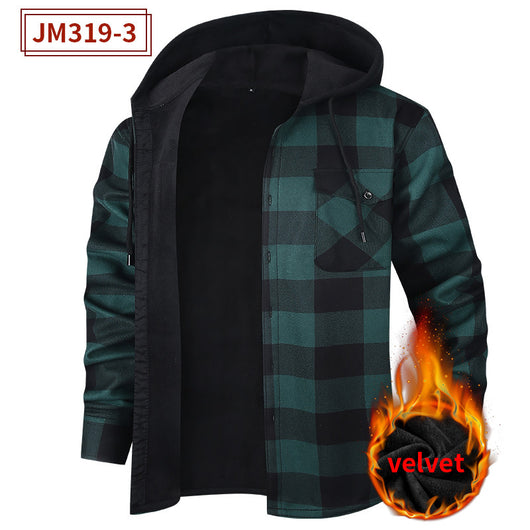 Sudadera Térmica con Capucha y Forro Polar Grueso para Hombre - Image 8