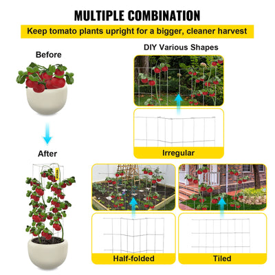 Jaulas Tutores para Tomates 46cm - Pack 5 Estructuras Cuadradas de Acero Galvanizado - Image 8