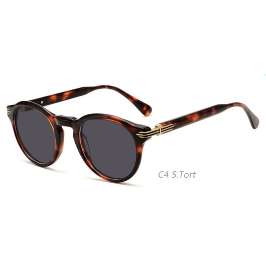 Gafas de Sol Retro Japonesas para Hombre - Montura Redonda con Protección UV - Image 5