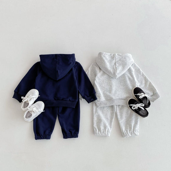 Conjunto de Dos Piezas: Blusa Manga Larga y Pantalón para Bebé