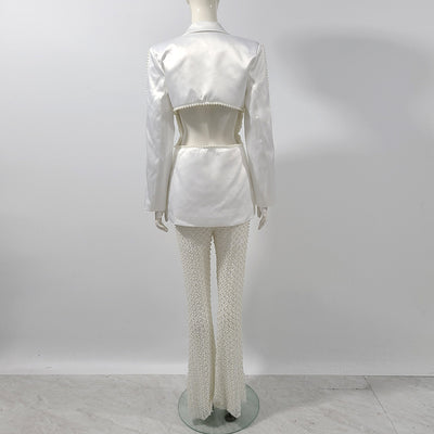 Conjunto de Dos Piezas con Lentejuelas Perladas y Gasa - Image 23