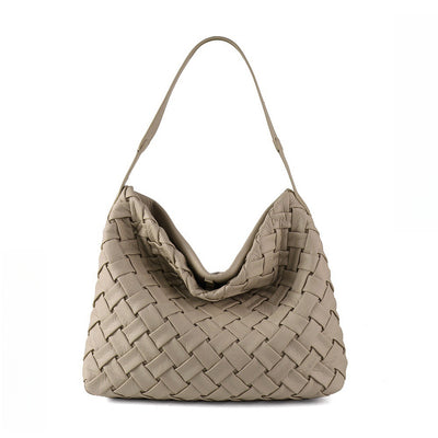Bolso de Cuero Plisado con Gran Capacidad - Bolsa de Hombro Portátil y Elegante - Image 8