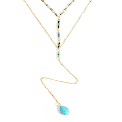Collar Bohemio Multicapa Largo para Mujer - Image 11
