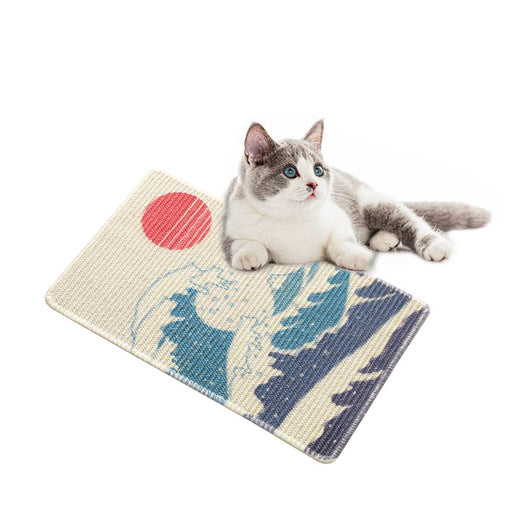 Rascador de Sisal para Gatos con Diseño Impreso - Sin Polvo - Image 5