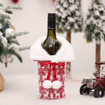 Funda Protectora Navideña para Botellas de Vino - Decoración de Mesa y Hogar - Image 14