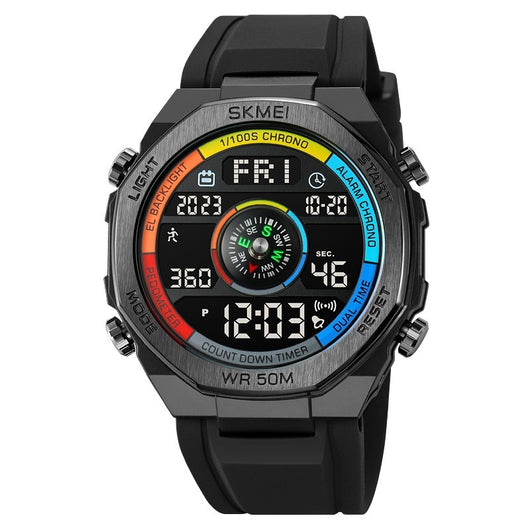 Reloj Deportivo Digital para Hombre con Brújula, Alarma y Luz Nocturna - Image 3